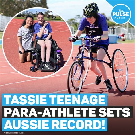 Tassie Teenage Para Athlete Sets Aussie Record
