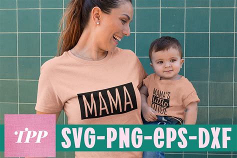 Mommy And Me Shirt Svg Mother Son Svg Mama Svg Mom Shirt Cutting Files Mom Svg Mothers Day