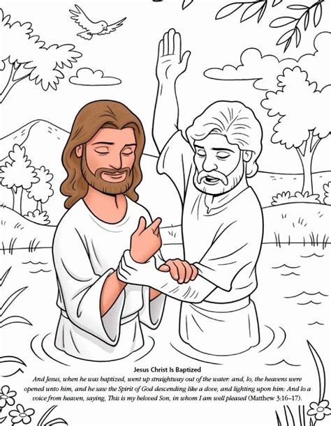This page contains free printable jesus coloring pages for kids, toddlers, preschoolers and adults. Lds Baptism Coloring Page Inspirational Lds Games Color ...