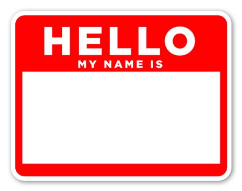 Hello My Name Is Stickers Png Free Image Png