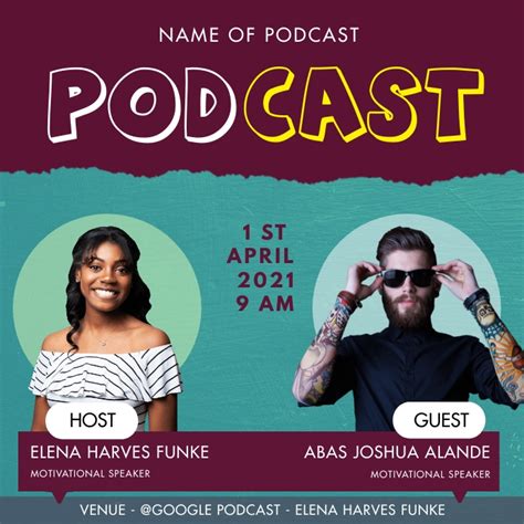 Podcast Flyer Template Postermywall