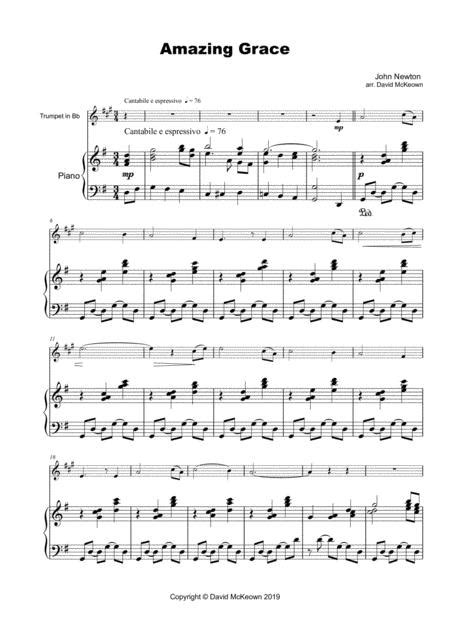 Preview Amazing Grace Concert Solo For Trumpet And Piano S