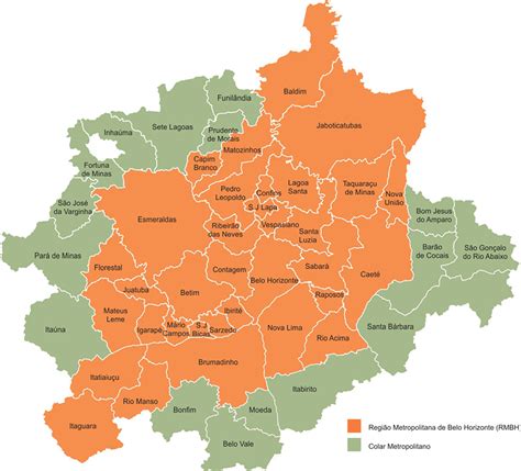 Mapa De Contagem Com Os Bairros