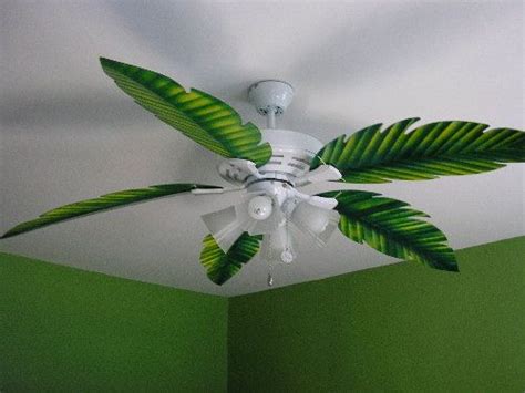 The ceiling fan blades come in several lengths such as 30, 42, 44, 46, 50, 52, and 60 inches. Palm tree ceiling fan - Lighting and Ceiling Fans