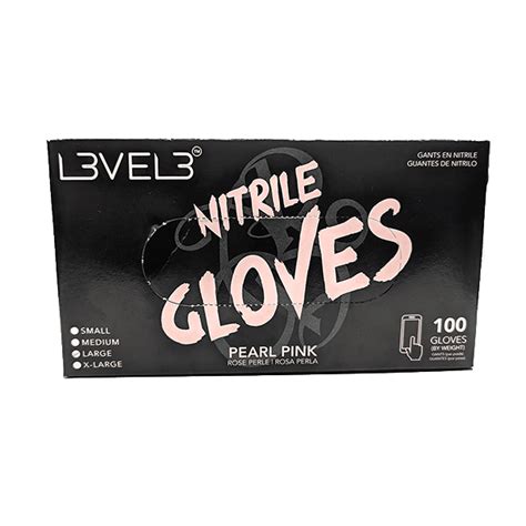 Level3 Peal Pink Gloves Large Alamo Barber