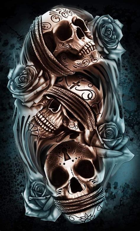 Pin By Jenni Blessed On Tattooz Skull Girl Tattoo Skull Sleeve
