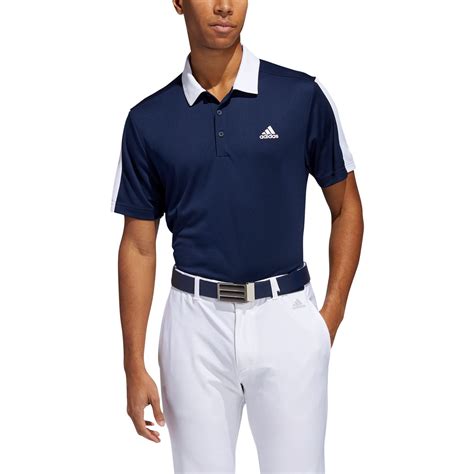 Adidas Bold Brand Golf Polo Shirt Mens Short Sleeve Performance