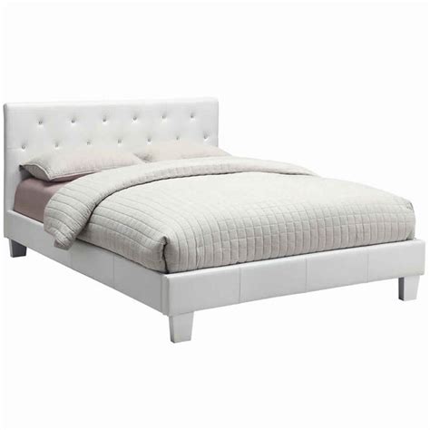 Shop Low Profile California King Size Bed With Button Tufted Headboard