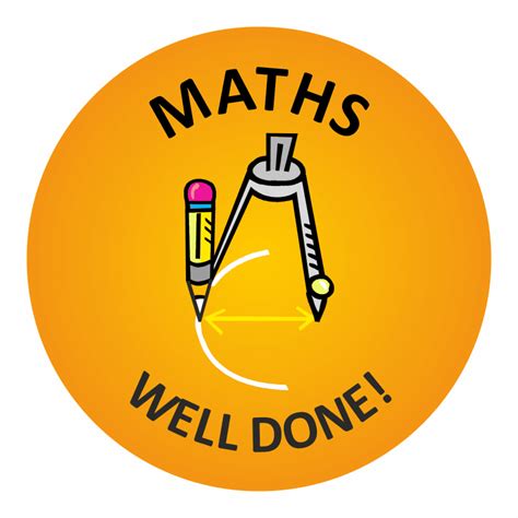 140 Maths Well Done Stickers | School Stickers