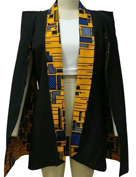 Veste Cap Réversible En Motif Wax Africain Par Waxhonista Vestes