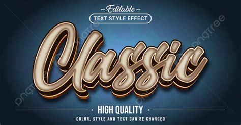 Editable Text Style Effect Classic Text Style Theme Template Download