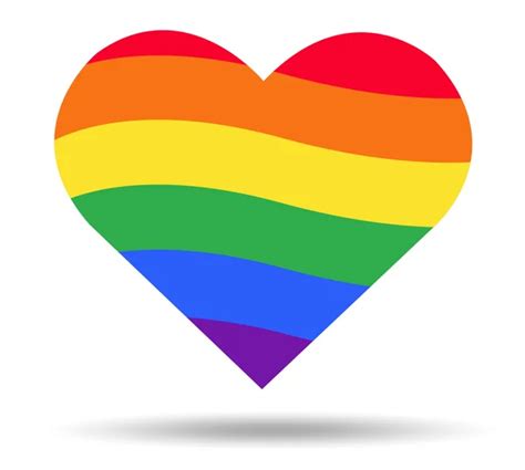 rainbow flag lgbt symbol on heart vector stock vector image by © 118072142