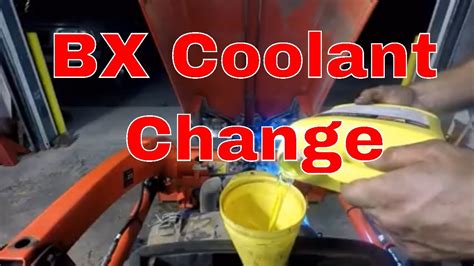 Kubota Bx Coolant Change Youtube