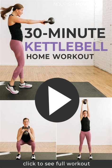 Minute Kettlebell Hiit Workout Video Nourish Move Love
