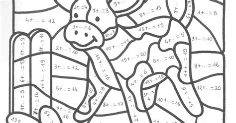 Coloriage Magique Cp à colorier - Dessin à imprimer | sayı boyama
