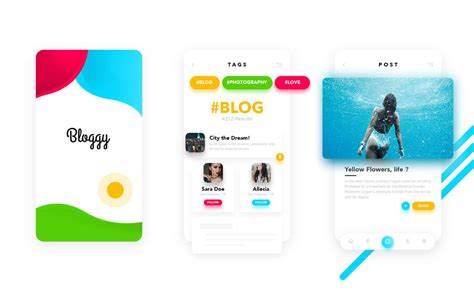 Bloggy Mobile App Ui Design By Kadayoub On Deviantart