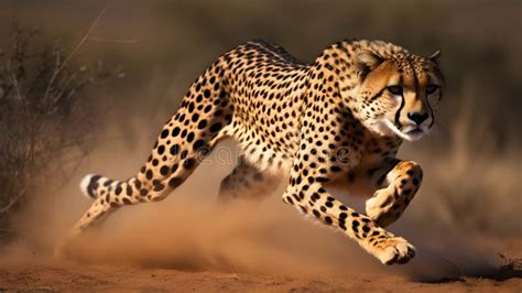 Cheetah In The Wilderness Of Africa The Cheetah Is One Of The Fastest