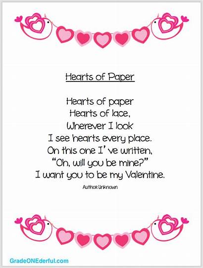 Valentine Poem 1st Clipart Grade Poems Valentines