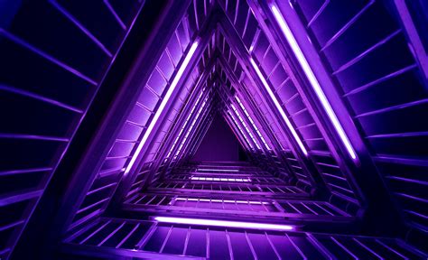 Purple Optical Illusion Ladder Purple Light Hd Wallpaper Wallpaper