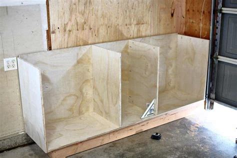 How To Build Diy Garage Cabinets And Drawers Thediyplan In 2020