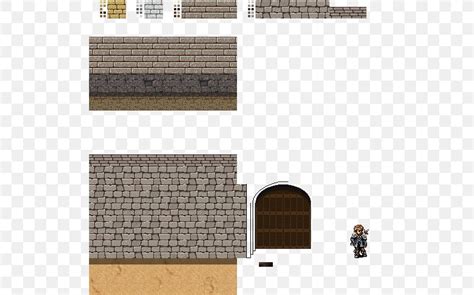 Stone Wall Sprite Tile Based Video Game Isometric Graphics In Video