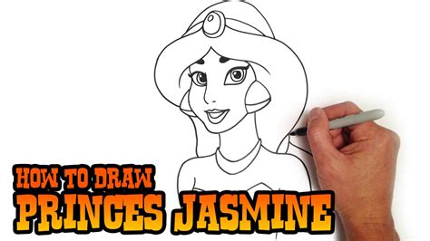How To Draw Jasmine Aladdin Step By Step Youtube