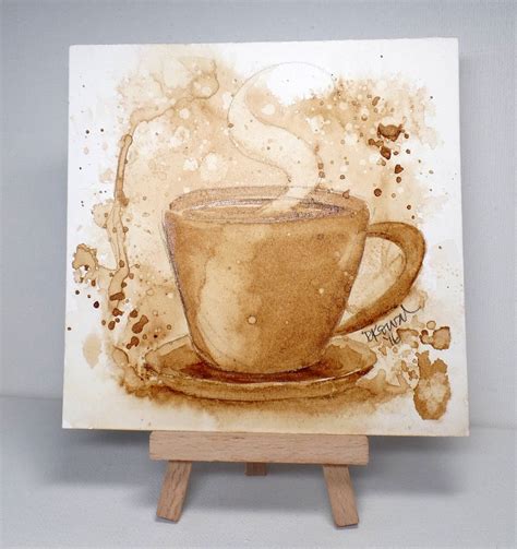 Dina Kowal Creative Mix Ability Challenge Painting With Coffee