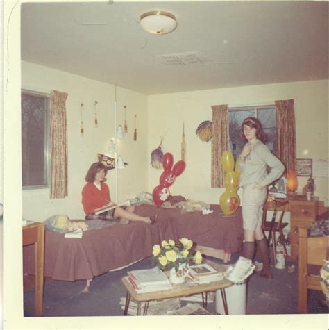 1960s College Sorority Girls In Dorm Room Cheerleader Pom Poms Etsy College Sorority