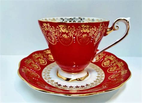Royal Standard Tea Cup And Saucer Pink Gold Cups Antique Teacups
