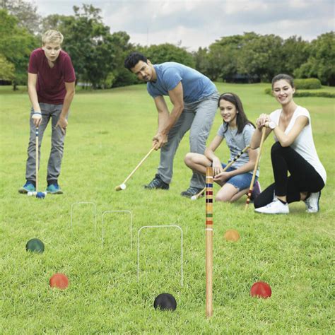 Croquet Set Classic Outdoor Games Fun For All Ages Ebay