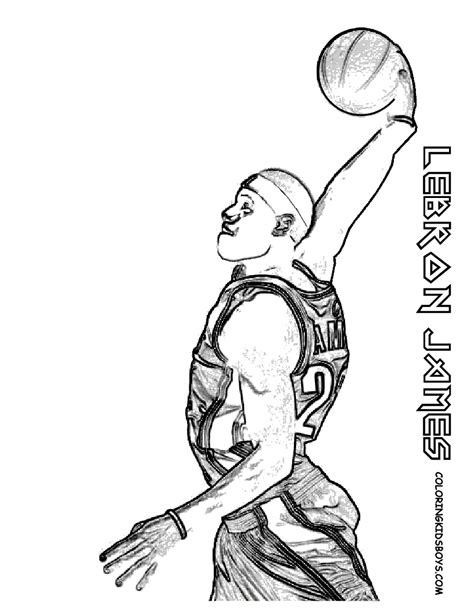 big boss basketball coloring pictures basketball players