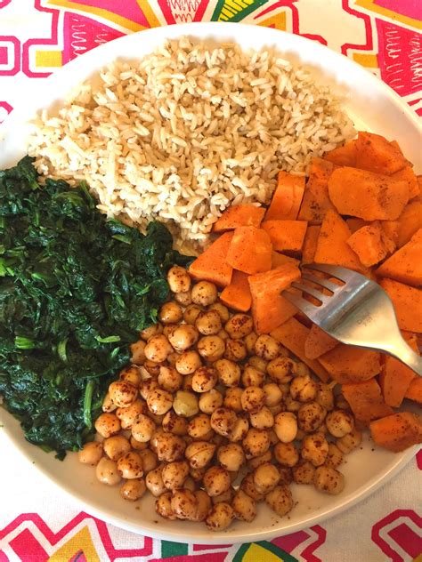 In a large bowl, mix together the sweet potatoes, white sugar, eggs, salt, butter, milk and vanilla extract. Vegan Buddha Bowl With Sweet Potatoes, Chickpeas, Spinach ...
