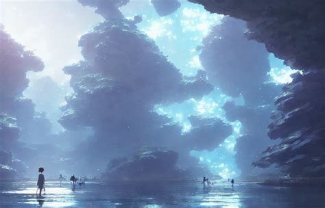 Krea Ai Makoto Shinkai Concept Art Of The Dimension Of Gia