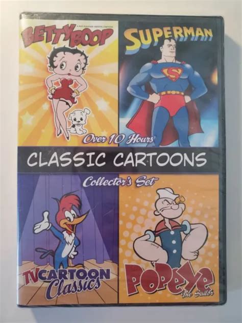 Classic Cartoons Collectors Set Betty Boop Superman Etc Dvd Brand