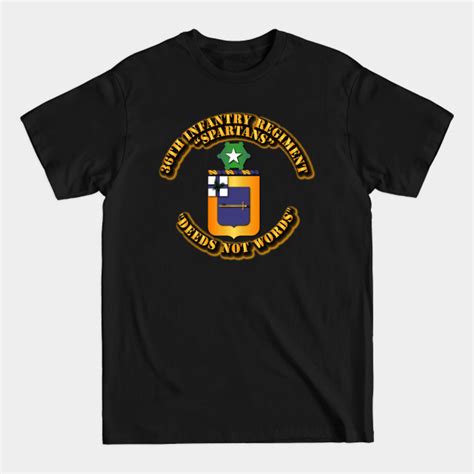 36th Infantry Regiment Deeds Not Words Armored T Shirt