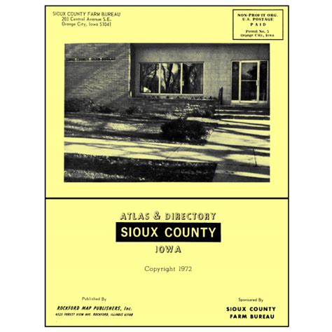 Iowa Sioux County Plat Map And Gis Rockford Map Publishers