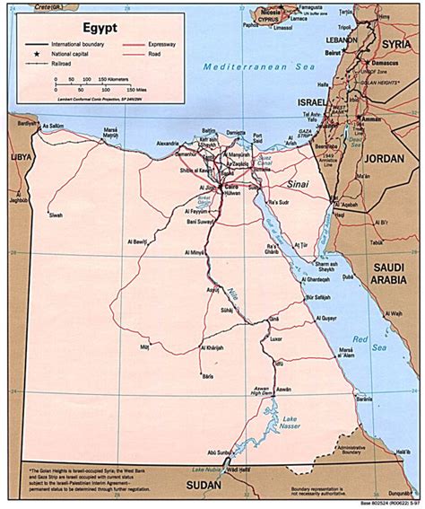 Egypt Political Map Political Map Of Egypt Maps Of All