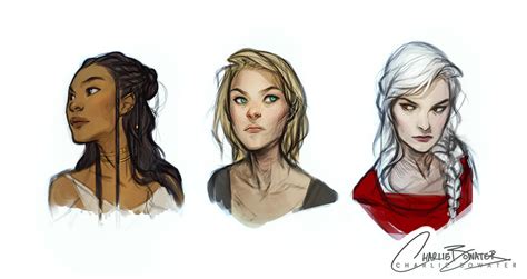 throne of glass sketches by charlie bowater on deviantart