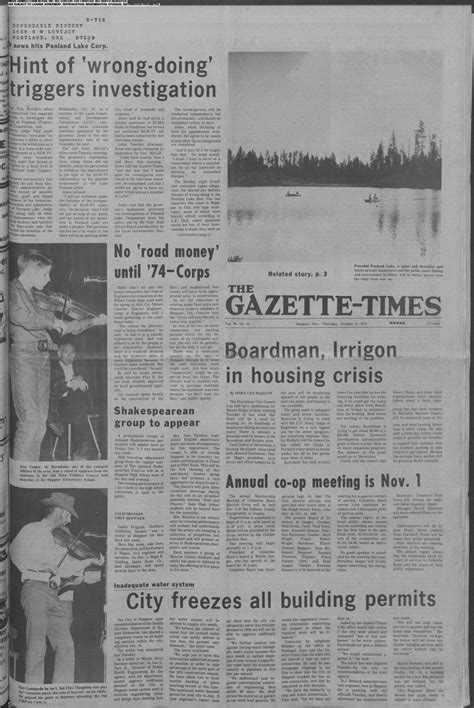 Heppner Gazette Times October 25 1973 Page 1