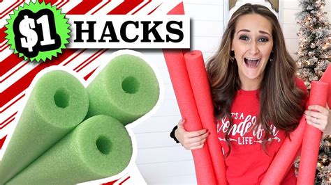 Never Before Seen Pool Noodle Hacks 🎄 Christmas In July 2023 Dollar
