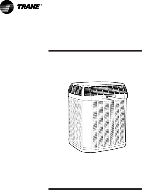 Trane Xl16i Air Conditioner Product Data Pdf Viewdownload