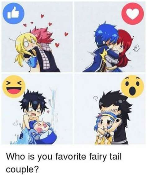 Who Is Your Favorite Fairy Tail Couple Fairy Tail Couples Anime