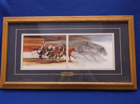 Signed And Numbered Bev Doolittle Print Wolves Of The Crow 442650