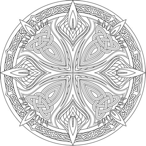 Celtic Coloring Adult Coloring Mandalas Doodle Coloring Mandala