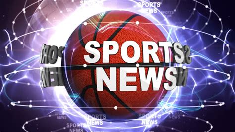 Sports News Text Animation, Rendering, Stock Footage Video (100%