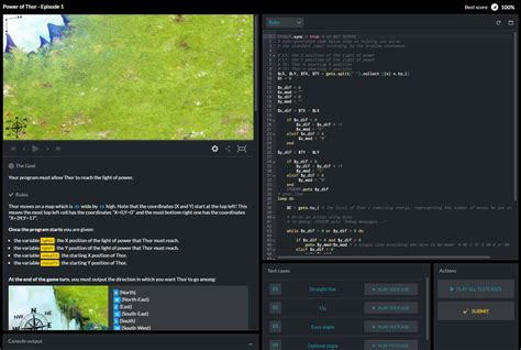 Codingame Screenshot — Coding Supply