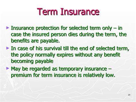 Includes dictionary browser, morphological search by meaning of insurance, thesaurus. Term Life Insurance Definition - Insurance