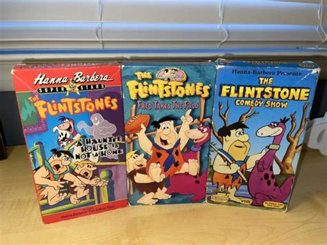 THE FLINTSTONES LOT Of VHS Tapes Animation Cartoons Hannah Barbera PicClick