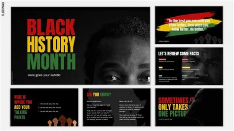 Black History Month Slides Presentation Theme Slidesmania