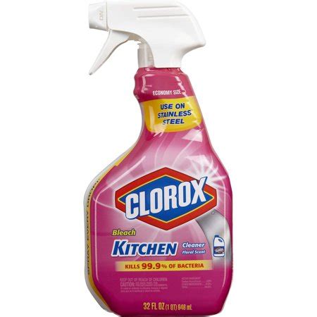 You can not use strong chemicals or cleaning products on these tops. Clorox Bleach Kitchen Cleaning Spray, Floral Scent, 32 oz ...